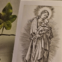 madonna-med-barn-staaende-gammel-print-Albrecht-Durer-tysk-tryk